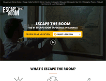 Tablet Screenshot of escapetheroom.com